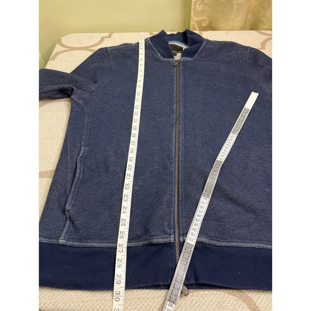 Banana Republic TEXTURED KNIT BOMBER Zip Up JACKET, pockets, size extra large